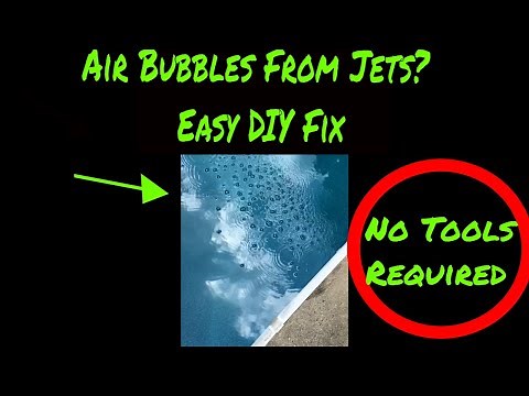 Air Bubbles in Pool Pump and Jets ... Easy Air Leak Resolved for Free