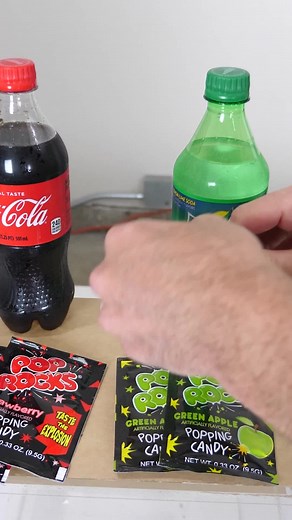 Can you carbonate soda with pop rocks? #science #physics#chemistry #poprocks #theactionlab #soda