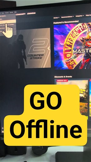 Steam GO Offline #Steam #SteamTutorial #Gaming #PCGaming #SteamOffline #OfflineMode #SteamSettings