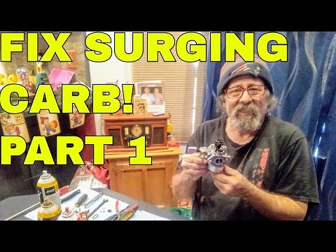 HOW TO Clean SURGING Carburetor On A Honda Snowblower ! PART 1