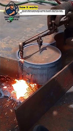 Perfect Circle Cutting on Thick Steel Using Oxy-Fuel Torch