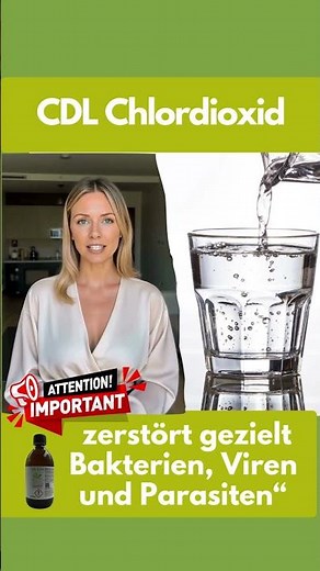 Trinkwasser desinfizieren: Was ist CDL und wie wirkt es? #gesundheit