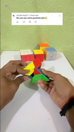 How to solve a pyramid cube #shorts ‪@dkcuber21‬ #viral