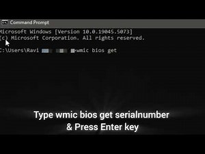 How to find computer's serial number using cmd!! 😎
