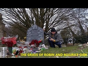 VISITING ROBIN AND MAURICE GIBB GRAVE IN THAME, OXFORDSHIRE