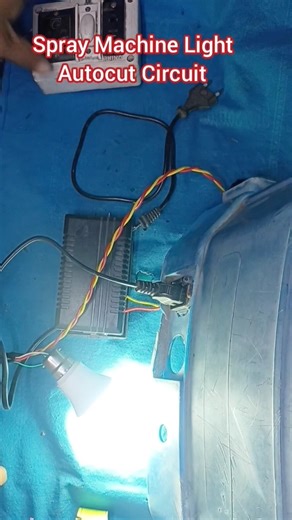 Spray Machine 12v Light, Automatic Circuit | #ytshorts #trishnaelectronics #experiment #sprayerpump