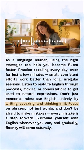 16K views · 344 reactions | What are the best strategies to become fluent faster in English?  #fluentenglish #englishlearning #learnenglish | English Fluency Hub | Facebook