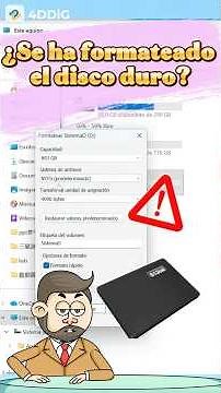 ¿Formateaste tu disco duro? ⚠️ Así puedes recuperar tus archivos