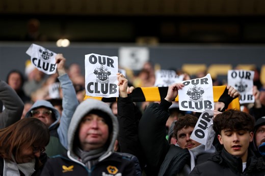 Wolves fans take aim at Fosun and continue protests against Brentford - with new man watching on