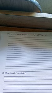 Using the first principle, find f'(x) given that f(x) = √(2x   ... | Filo