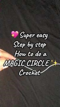 MAGIC CIRCLE TUTORIAL!! How to crochet #crochettutorialforbeginners #stepbystep #magiccirclecrochet