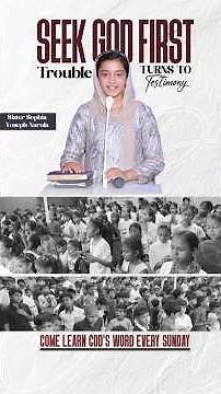 Seek God First Trouble Turns To testimony #sistersophiayosephnarula #ankurnarulaministries