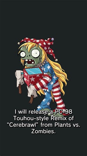Clownpiece as a PvZ Zombie