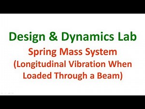 Spring Mass System : Loaded Through Beam | Design & Dynamics Lab | MechLabVideos