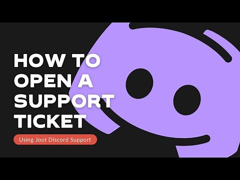 How to Open a Support Ticket | Joot Discord Server Tutorial