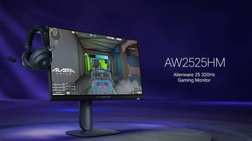 B.M. Computers on Instagram: "Unlock the ultimate competitive edge. 🎮 The new Alienware AW2525HM isn't just a monitor, it's your weapon. Experience every micro-second with its blazing 320Hz refresh rate and Adaptive-Sync tech for buttery-smooth, tear-free gameplay. Dominate the leaderboard with consistent, vibrant colors (99% sRGB) on its Fast IPS panel. Engineered for gamers: featuring a fully adjustable stand, a compact base for any desk, and a genius retractable headset hanger to keep your g