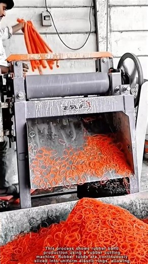 Rubber Band Making Work Tool Using Rubber Cutting Machine #worktool