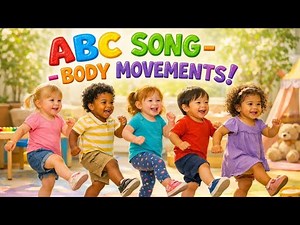 🌈 Fast ABC Body Movements Chant – Fun Alphabet Song for Toddlers & Preschool Kids!