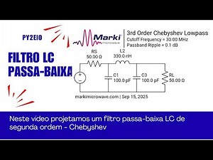 LC low-pass filter design, Chebyshev - 3rd order