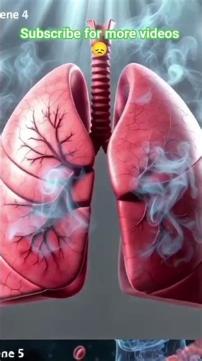 what happen after smoking 🚭 #biology #3danimation #humanbody #facts