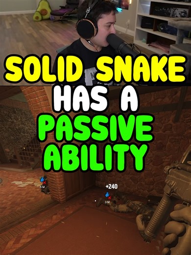 SOLID SNAKES PASSIVE EXPLAINED #siegetips #rainbowsixsiegetips #rainbowsixsiege #r6 #r6tips #siege #solidsnake