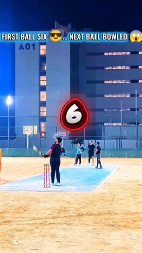 First Ball Six Next Ball Bowled | Crazy Cricket Moment 😱🔥 #shorts #shortsfeed #cricket #topbest #yt