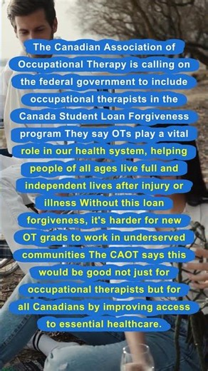 Canada Needs OTs: Loan Forgiveness Plea