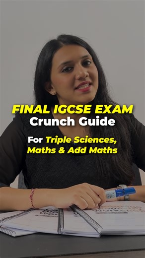 IGCSE Academy on Instagram: "📘 Final #IGCSE Exam Crunch Guide for #Year10–11 . If your child is sitting for Triple Sciences, Maths or Add Maths, this is the final window to revise with clarity — not chaos. Most students are still flipping through thick notes and random past papers… But top scorers? They revise with targeted focus. That’s exactly what they’ll get in our Power-Through IGCSE Triple Sciences, Maths & Add Maths Workshop: ✨ A* Workshop Handout — concise, structured, and exam-ready ✨ 