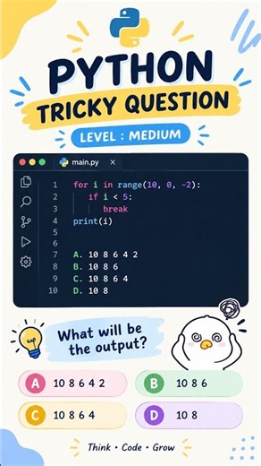 Python For Loop Trick:y question ? Learn python | python basics | coding #python #pythonquiz