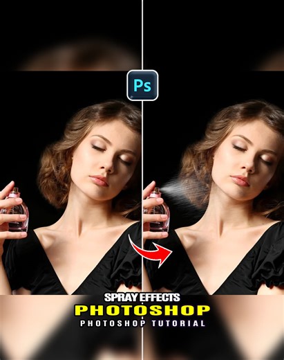 Master in Photoshop | How create a spray effect using Photoshop Photoshop Tutorial Everyday New Video #trendingvideo #photography #fblifestyle #photoshop #tutorial #follow #everyone #foryouシ #highlights #spray #effect | Smart Graphic Trick