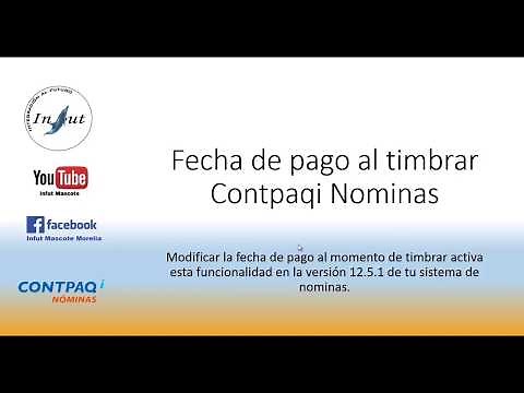 Enable payment date change in Contpaqi Payroll