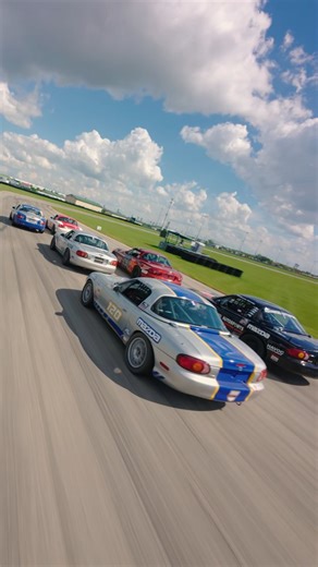 Up close and personal with the Spec Miata class for race 2 this past weekend! #onlyatautobahn #fyp #racing #racetrack #specmiata | Autobahn Country Club