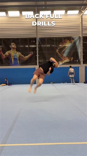 Savchuk Ivan on Instagram: "Back full with a soft block — Drills Safety first. These drills are designed to reduce risk and build control. Always use a soft block, proper warm-up, and correct progressions. Train smart. Don’t rush the skill. Gym: @cska_kyiv #backfull, #acrotraining"