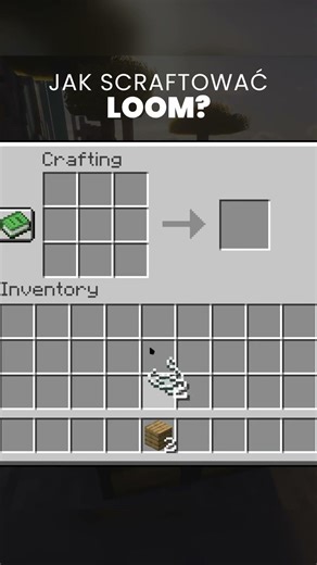 how to make loom minecraft | loom recipe minecraft | jak zrobić loom minecraft