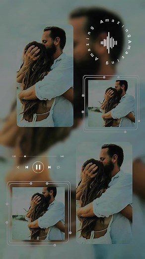 Couple Embracing in a Beautiful Outdoor Setting