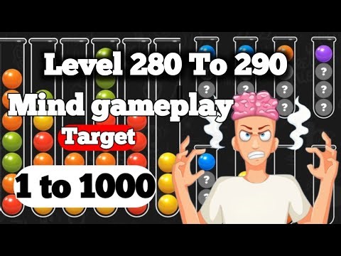 Ball Sort Mind gameplay Level 280 To 290 |#trending #viral #trendingvideo #viralvideo