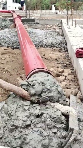 Can This Super Hose Handle Wet Concrete Non Stop #shorts #pumping #concrete #hose #tools