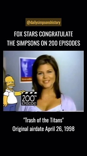 On This Day in Simpsons History | The Simpsons 200th episode promos featuring Fox stars from Beverly Hills 90210, Party of Five and Hank Hill from King of the Hill. These... | Instagram