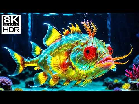 Beautiful 4K Ocean Colors 🌊 Peaceful Sea Life & Relaxing Aquarium Music 🐠