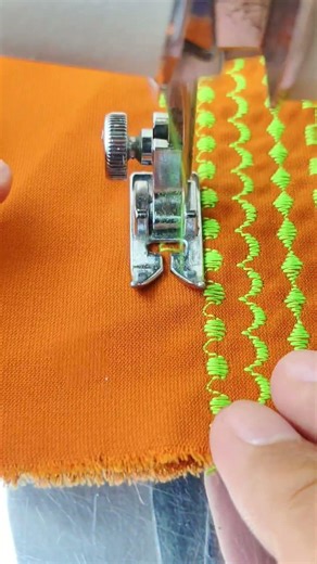 example of a semi-portable patterned stitch on a Janome sewing machine #sewing