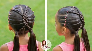 5.1M views · 10K reactions | A todas nos gustan los peinados fáciles pero también que se vean bonitos y a mi me encanto como se veía este peinadito. Sus niñas se sentirán muy cómodas porque traerán su cabello recogido. Así no les estorbara para jugar. | Aprendiendo Con Mary | Facebook