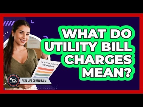 What Do Utility Bill Charges Mean?