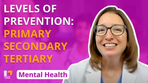 Primary, Secondary, Tertiary Prevention - Mental Health