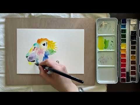 Watercolor Lion Tutorial