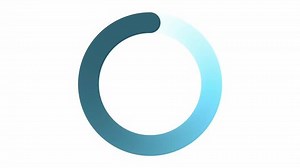 Spinning blue fading ring circle in a seamless repeating loop.