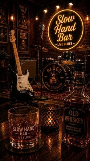 One More Slow Blues Before Closing Time Slow Hand Bar 🥃🎸| #SlowBlues #SlowHandBar #bluesjamsession