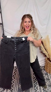 These Judy Blues are anything but basic 😉 With a high waist, button fly and a wide leg style that is on trend for fall and winter, these jeans will look great with a cozy sweater and boots 🖤 👉 Shop here: https://whiskeyskies.com/products/judy-blue-high-waisted-black-button-fly-trouser This Pair: Wide Leg. 31.5" Inseam. | Whiskey Skies