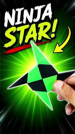 This Paper Ninja Star Is INSANE! 🤯⭐ Easy Origami Ninja Star #origami #ninjastar #kidsactivity
