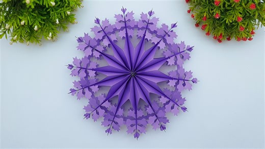 17K views · 209 reactions | Perfect 3D Paper Christmas Snowflake Paper Craft Tutorial - Super Easy 3D Christmas Snowflake Making at Home Transform simple paper into gorgeous Christmas decorations! In this step-by-step tutorial, I'll show you how to create beautiful paper snowflakes using materials you already have at home.  MATERIALS NEEDED: • White paper (10 cm X 11 cm) • Scissors and scale • Pencil for marking • Glue for attach | Entertaining Arts | Facebook