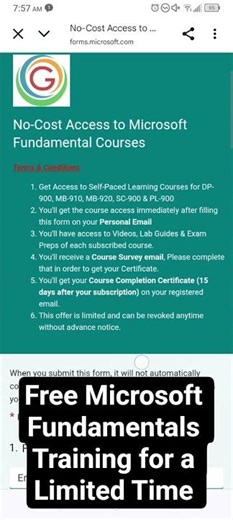 GTech Learn Has FREE Microsoft Fundamentals Training for a Limited Time